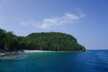 rock in the sea shore