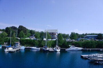 boats in the harbor marina