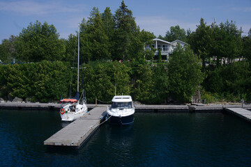 boats in the harbor marina