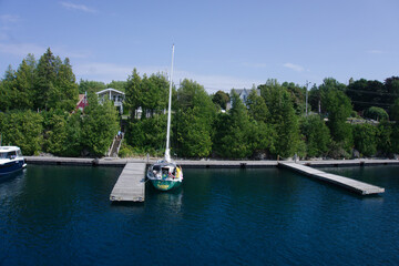 boats in the harbor marina