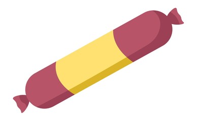 Sausage pork or poultry meat base meal vector