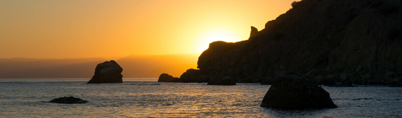 Sunset at sea