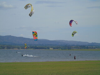 paragliding in the beach