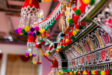 South Indian Tamil Hindu temple interiors and decorations 