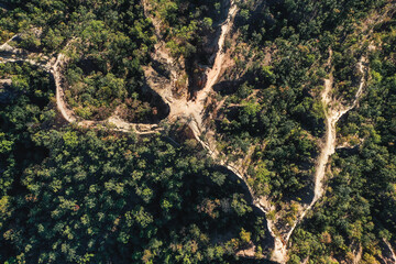 Aerial view of Pai Canyon in Pai, Mae Hong Son, Thailand