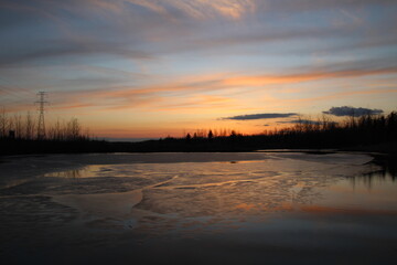 Sunset Afterglow, Pylypow Wetlands, Edmonton, Alberta