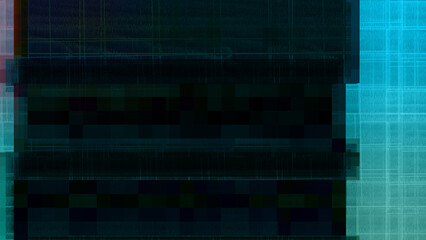 Abstract glitch art background image.