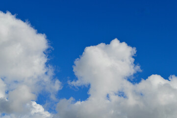 blue sky with white clouds