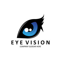 Eyes Logo Design, Vision of the World, vector illustration of organs