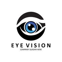 Eyes Logo Design, Vision of the World, vector illustration of organs