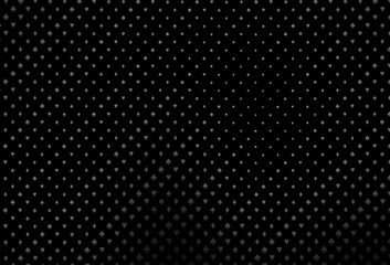 Dark silver, gray vector cover with symbols of gamble.