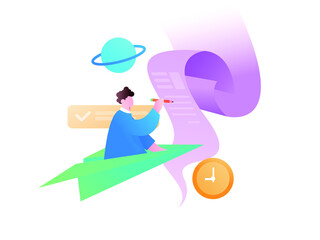 To Do List Vector Concept Illustration
