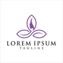 Fototapeta premium Creative Natural Beauty Logo Design Template Vector Illustrations