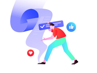 To Do List Vector Concept Illustration
