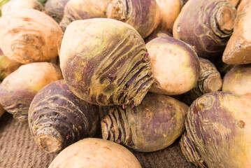 turnips at a farmers market