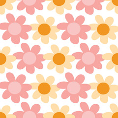 alternating flower repeating pattern 