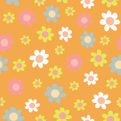 sunny flower repeating pattern 