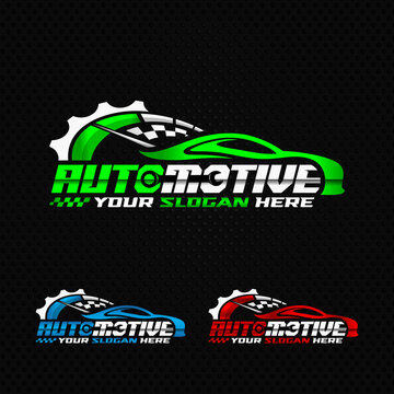 Automotive Company Logo. Car Garage Logo. Auto repair logo, auto service logo, Badge, Emblem, Template.