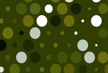Light Green, Yellow vector backdrop with dots.