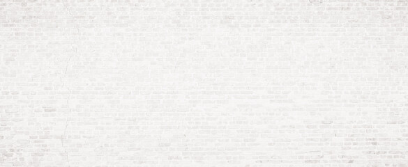 White or light gray brick wall texture background