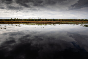 Stunning sky and landscape shot Point Pelee, Ontario, Canada