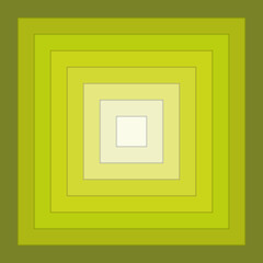 Layered paper background. Green color palette spectrum background. Colour gradient in papercut flatlay design wallpaper.