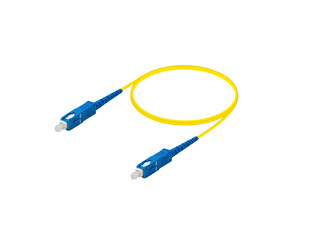 Fiber Optic patch cord Cable  on isolated white background
