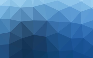 Light BLUE vector triangle mosaic cover.