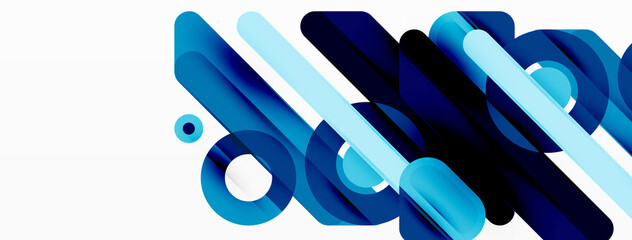 Creative geometric wallpaper. Minimal lines and circles background