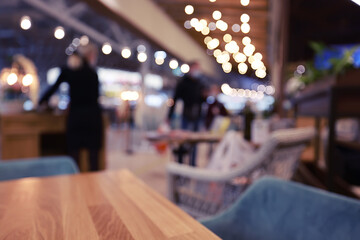 restaurant interior blurred background room serving