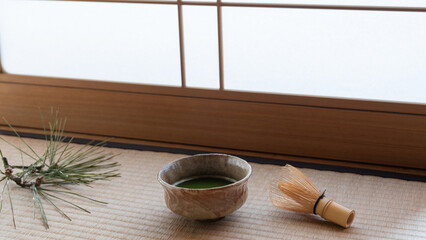日本の抹茶・和室　イメージ