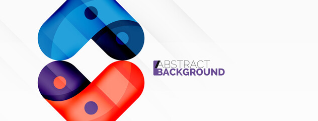 Creative geometric wallpaper. Trendy minimal abstract background. Techno business template for wallpaper, banner, background or landing