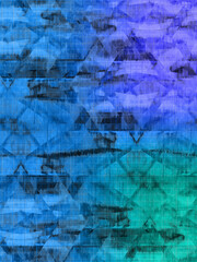 Abstract glitch art grid background image.
