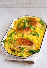 Chicken thighs with spicy