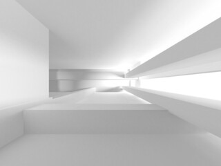 White Modern Background. Abstract Building Concept
