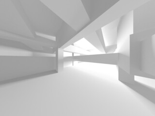 Obraz premium Abstract White Architecture Design Concept