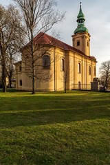 Fototapeta na wymiar Kostel sv. Josefa church in Slezska Ostrava in Czech republic