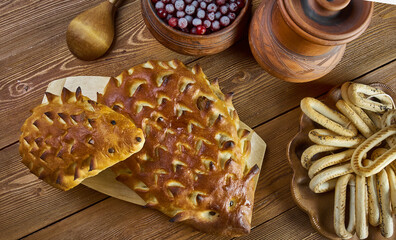 Children's pies figurines hedgehogs