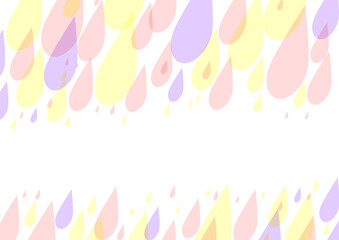 カラフルしずくの背景ヨコ