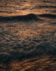 sunset on the beach of Crete, Greece