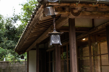 Lamp of an old Japanese mansion at Niigata, Japan 1