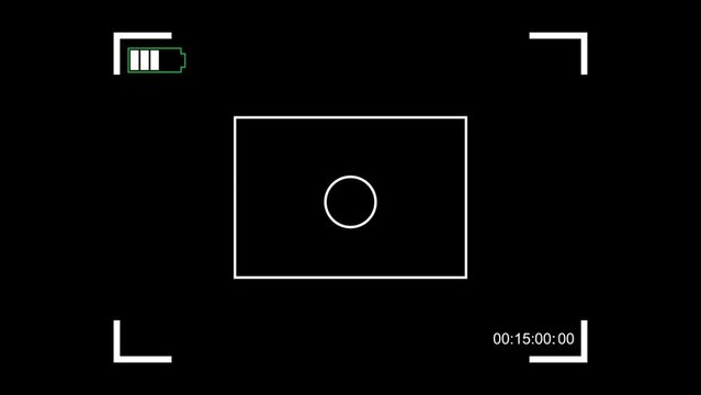 Camera OSD information, recording in progress
