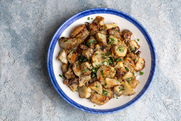 Homemade Roasted Jerusalem Artichoke Sunchokes with Garlic and Cheese