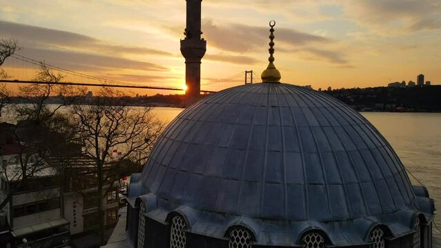 15 July Martyrs Bridge Drone Video, Uskudar Istanbul Turkey