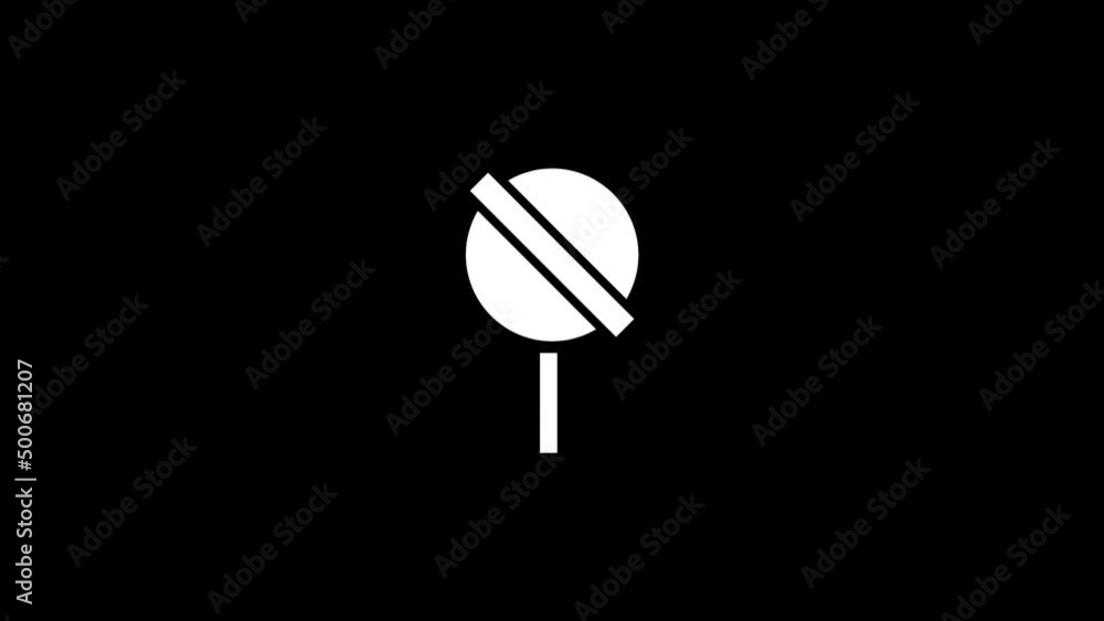 Poster white picture of candy on a black background. carnival sweets on a stick. distortion liquid style tr