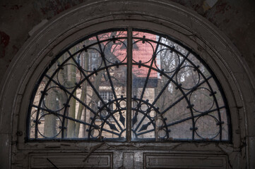 Urban exploration in an old abandoned hospital in a historic villa in Poland