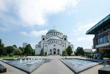 The Cathedral of Saint Sava, Belgrade, Serbia - obrazy, fototapety, plakaty