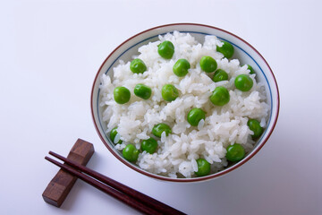 グリーンピースご飯