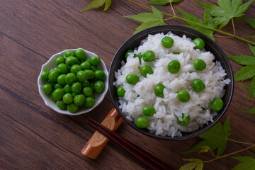 グリーンピースご飯