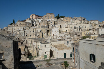 Fototapeta na wymiar View of the ancient city of Matera, Basilicata, Italy